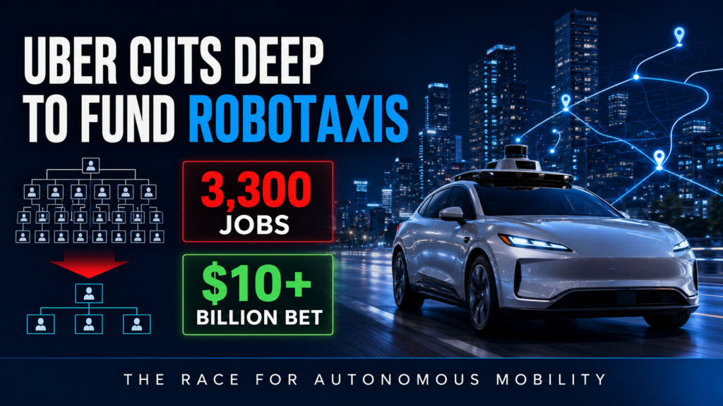 Uber layoffs and robotaxi investment